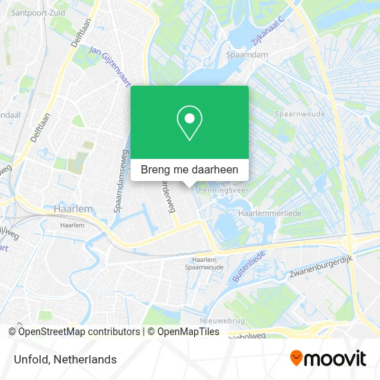 Unfold kaart