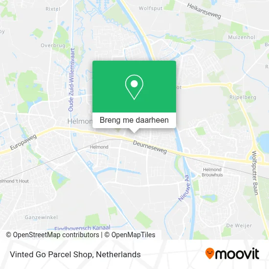 Vinted Go Parcel Shop kaart