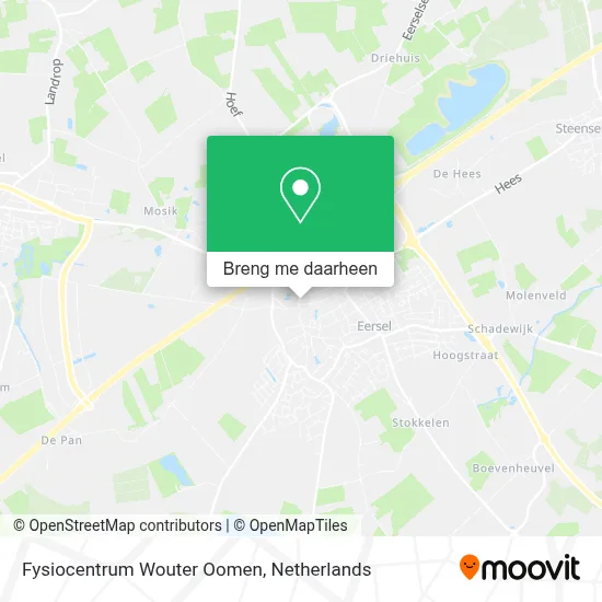 Fysiocentrum Wouter Oomen kaart