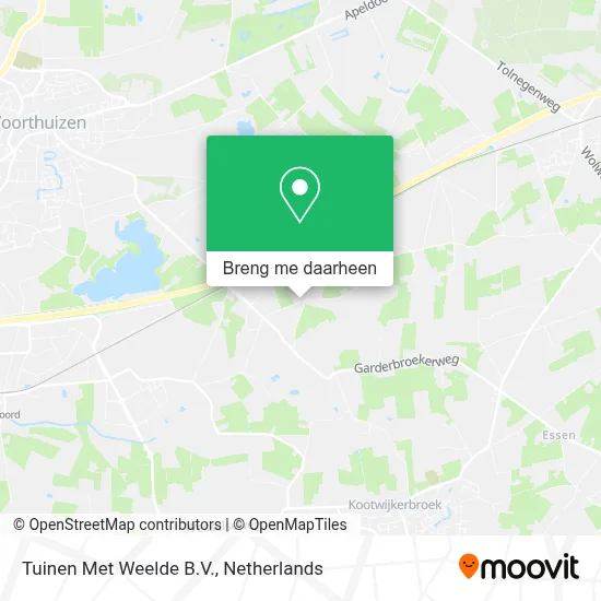 Tuinen Met Weelde B.V. kaart