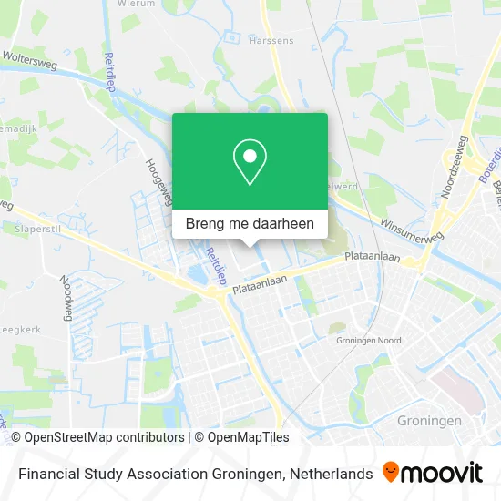 Financial Study Association Groningen kaart