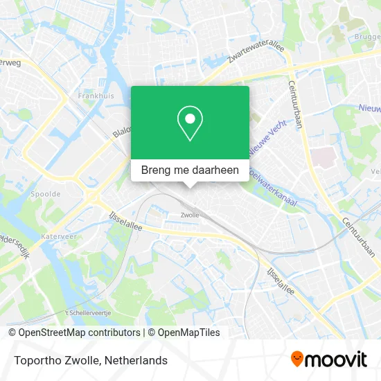 Toportho Zwolle kaart