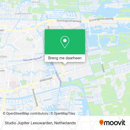 Studio Jupiter Leeuwarden kaart