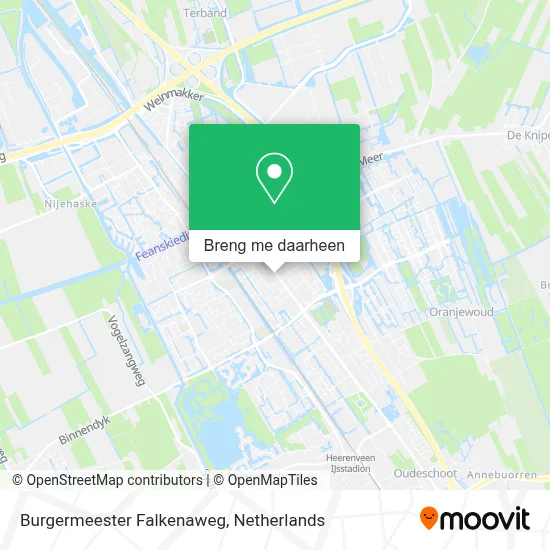 Burgermeester Falkenaweg kaart