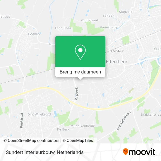Sundert Interieurbouw kaart
