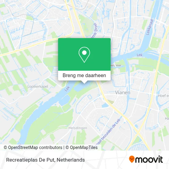 Recreatieplas De Put kaart