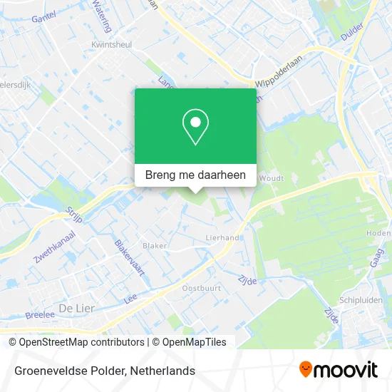 Groeneveldse Polder kaart