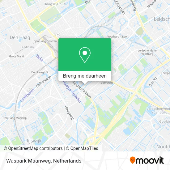 Waspark Maanweg kaart