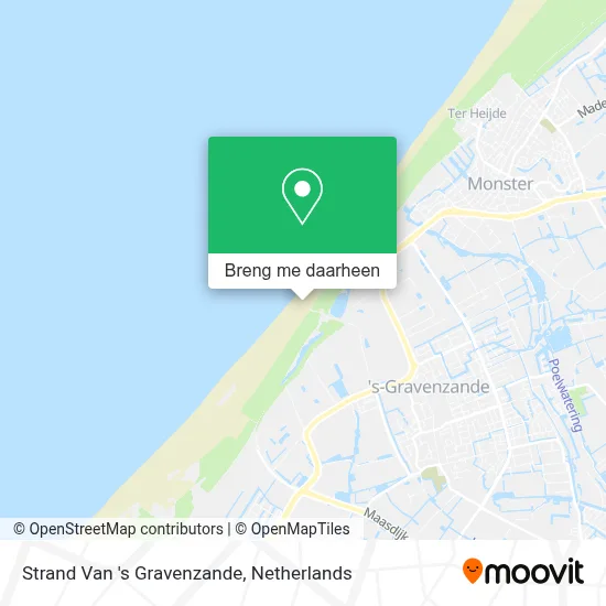 Strand Van 's Gravenzande kaart