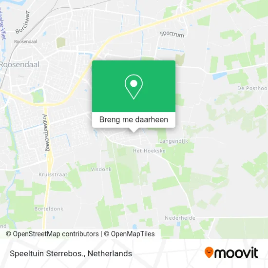 Speeltuin Sterrebos. kaart