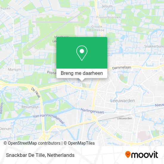 Snackbar De Tille kaart
