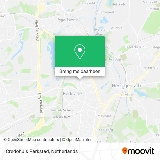 Credohuis Parkstad kaart