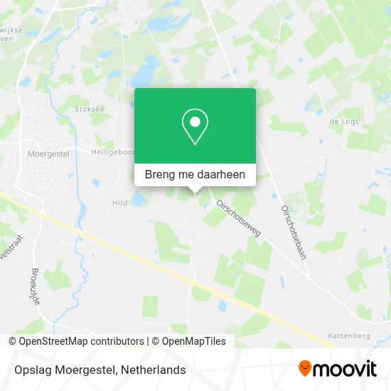 Opslag Moergestel kaart