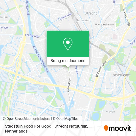 Stadstuin Food For Good | Utrecht Natuurlijk kaart