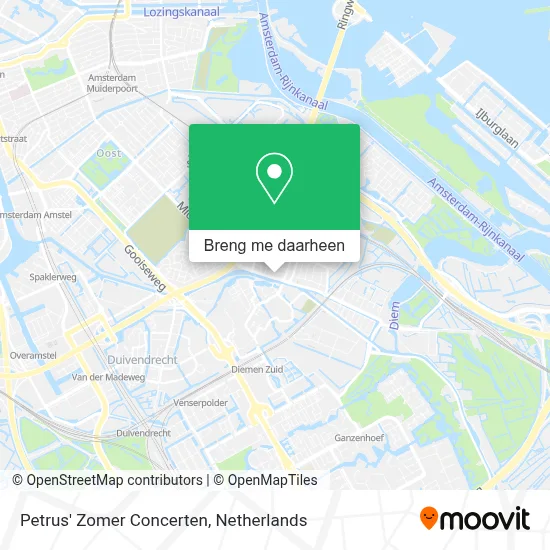 Petrus' Zomer Concerten kaart