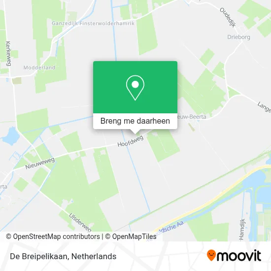 De Breipelikaan kaart