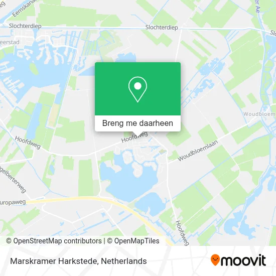 Marskramer Harkstede kaart