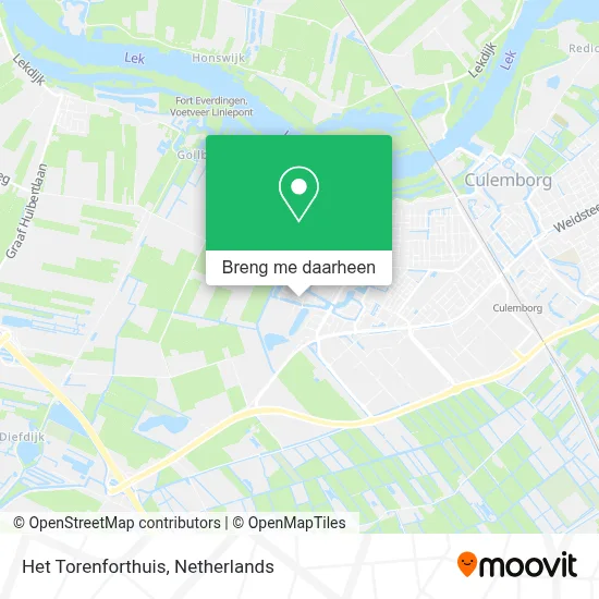 Het Torenforthuis kaart