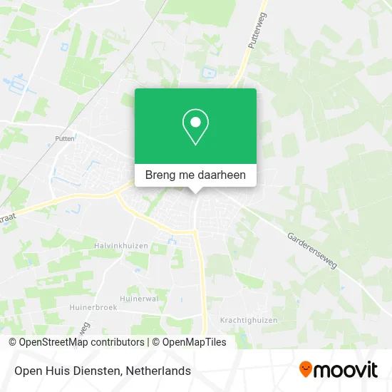 Open Huis Diensten kaart