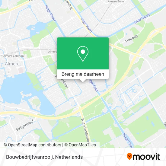 Bouwbedrijfwanrooij kaart