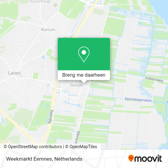 Weekmarkt Eemnes kaart