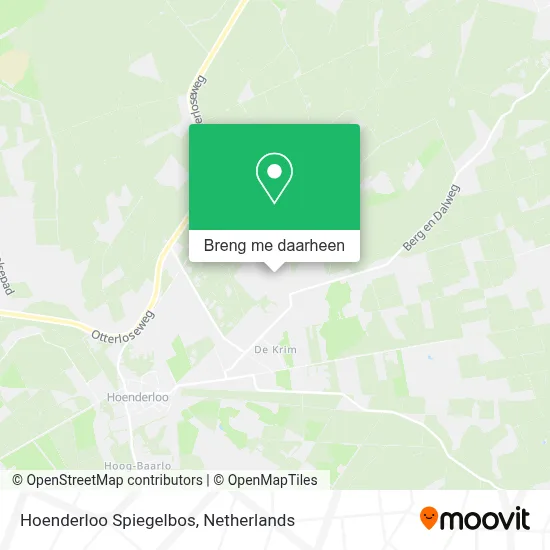 Hoenderloo Spiegelbos kaart