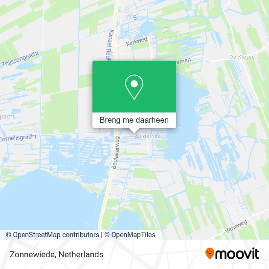 Zonnewiede kaart