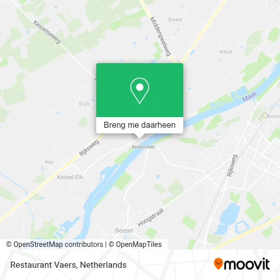 Restaurant Vaers kaart