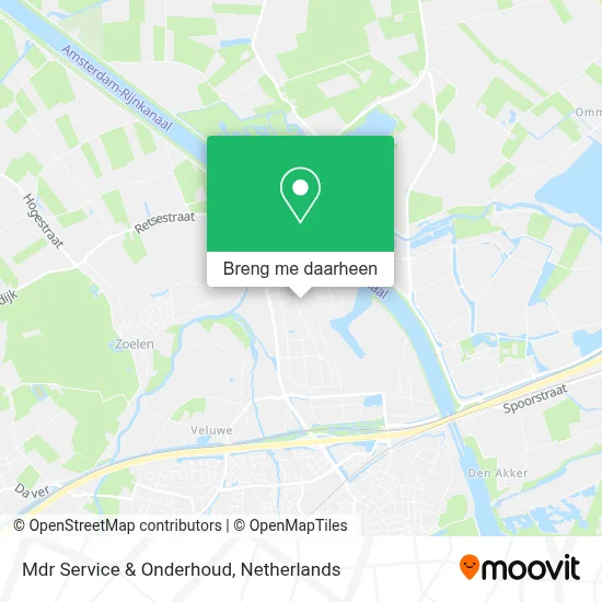 Mdr Service & Onderhoud kaart
