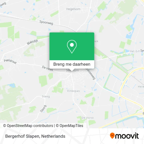 Bergerhof Slapen kaart
