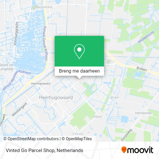 Vinted Go Parcel Shop kaart