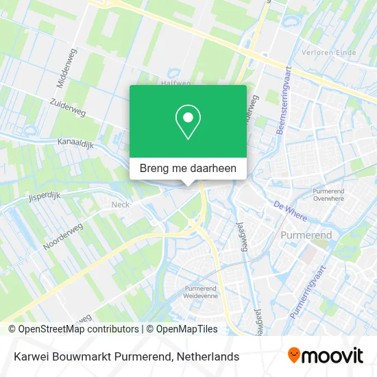 Karwei Bouwmarkt Purmerend kaart