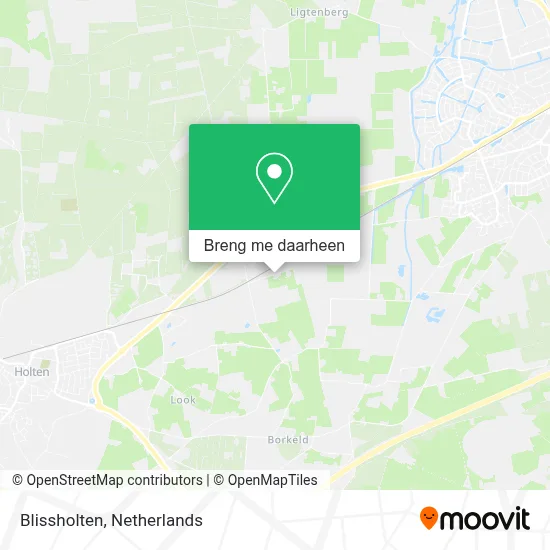 Blissholten kaart