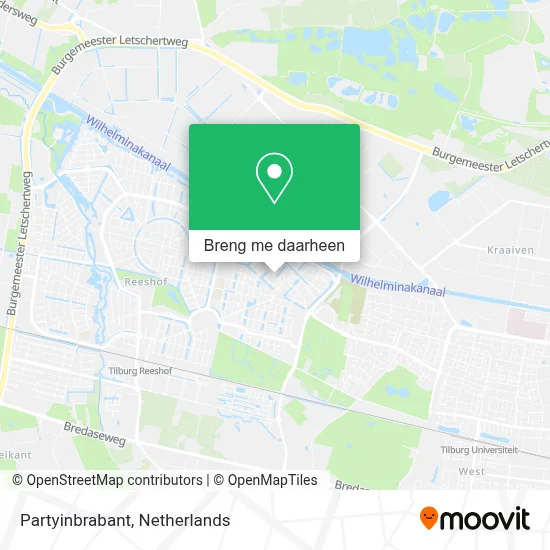 Partyinbrabant kaart