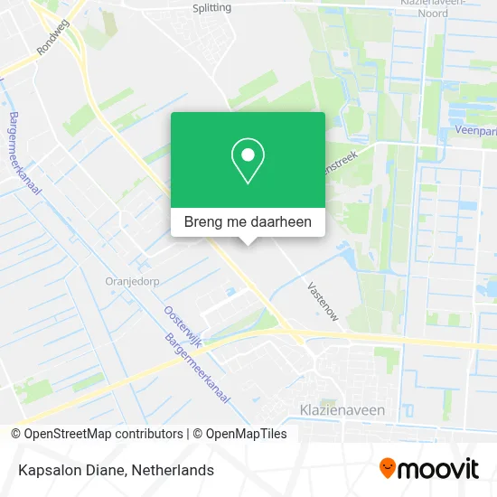 Kapsalon Diane kaart