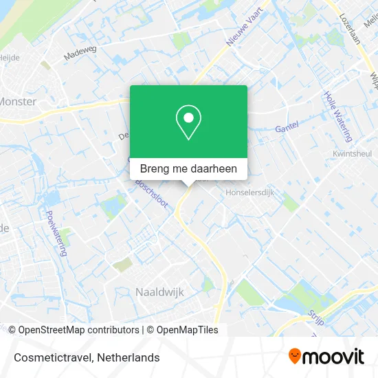 Cosmetictravel kaart