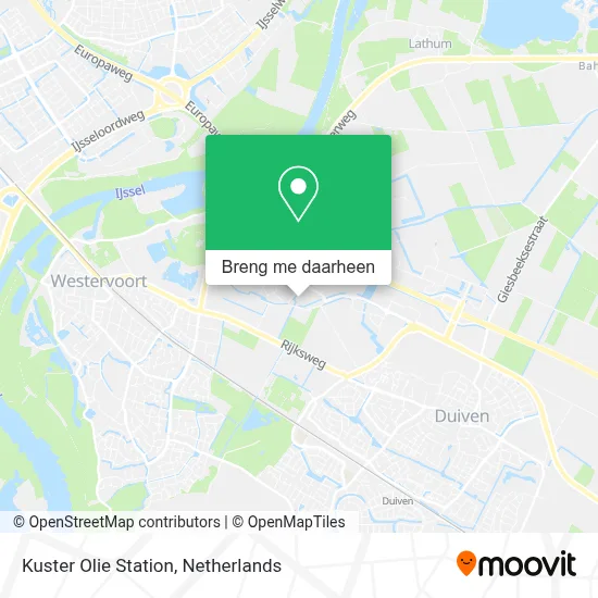 Kuster Olie Station kaart