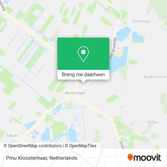 Pmu Kloosterhaar kaart