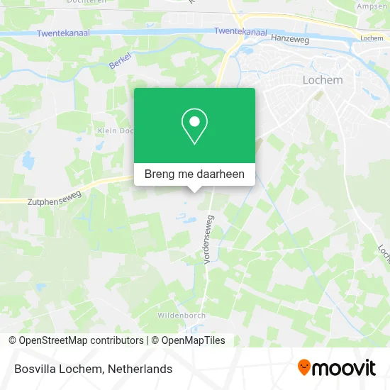 Bosvilla Lochem kaart