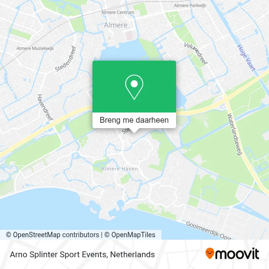 Arno Splinter Sport Events kaart