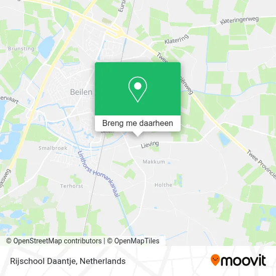 Rijschool Daantje kaart