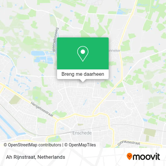 Ah Rijnstraat kaart
