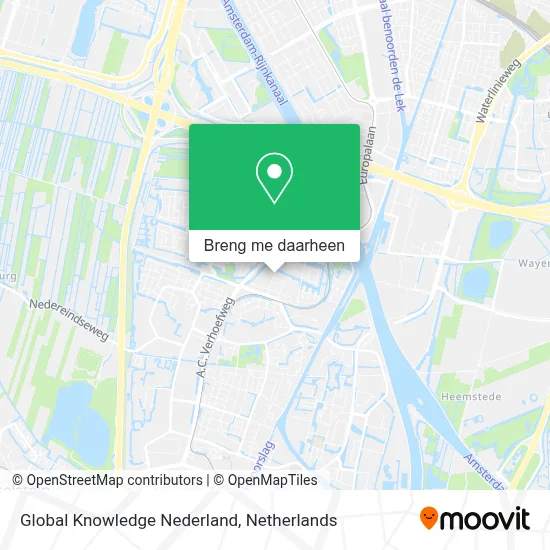 Global Knowledge Nederland kaart