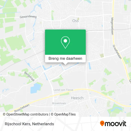 Rijschool Kers kaart