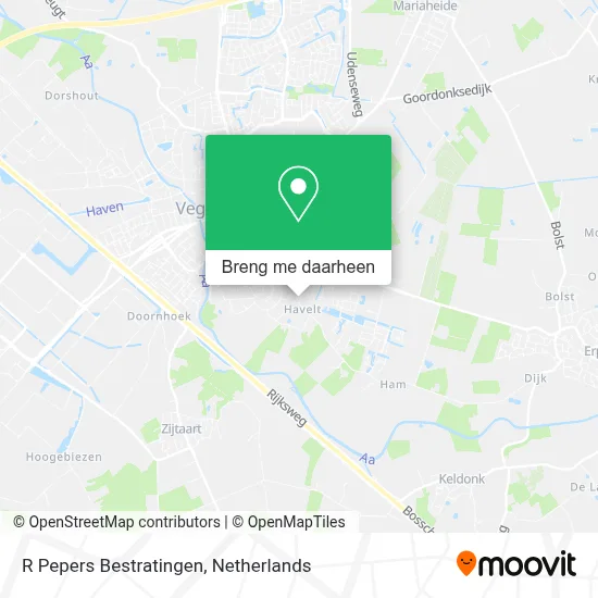 R Pepers Bestratingen kaart