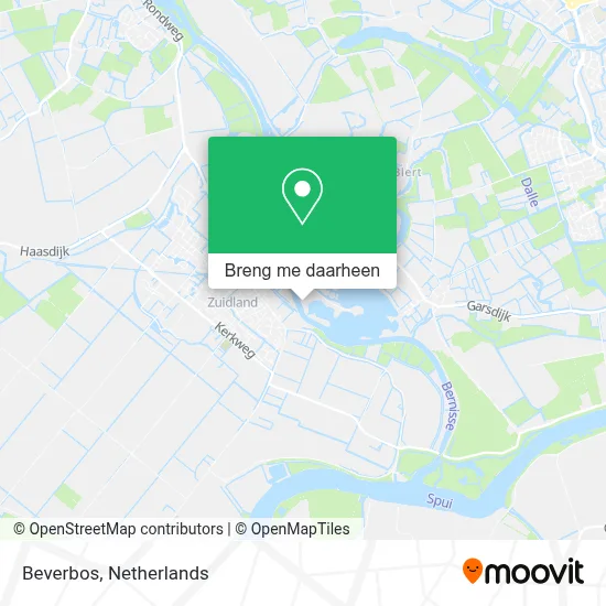 Beverbos kaart