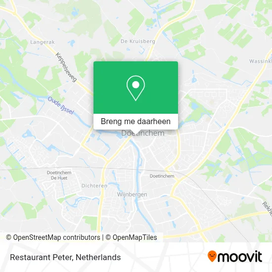 Restaurant Peter kaart