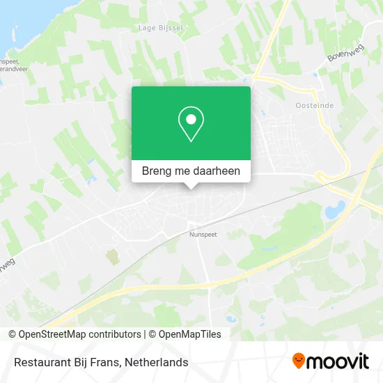 Restaurant Bij Frans kaart