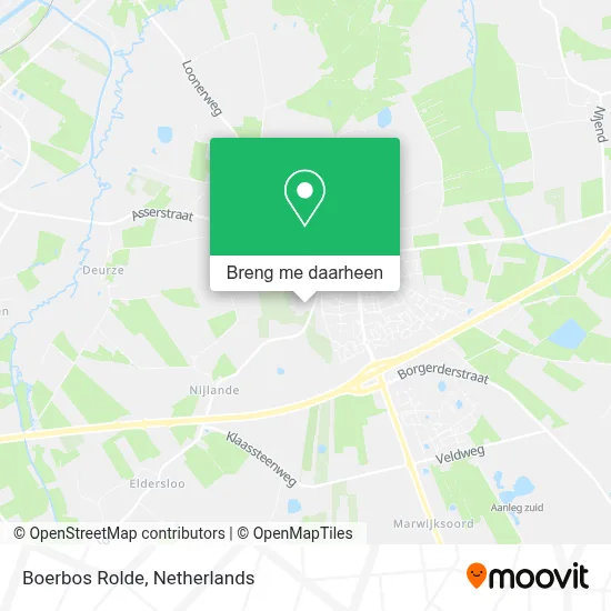 Boerbos Rolde kaart