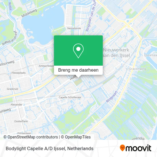 Bodylight Capelle A/D Ijssel kaart